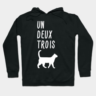 Un Deux Trois Cat Shirt Funny French Teacher Gift Hoodie